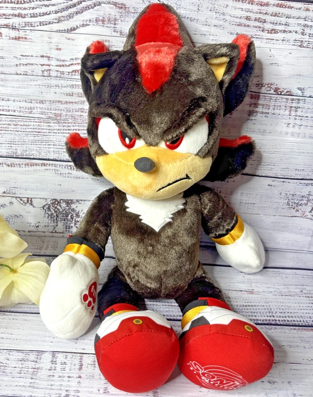 Build A Bear Shadow The Hedgehog Sonic 3 Movie Plush Stuffed Toy BAB RARE